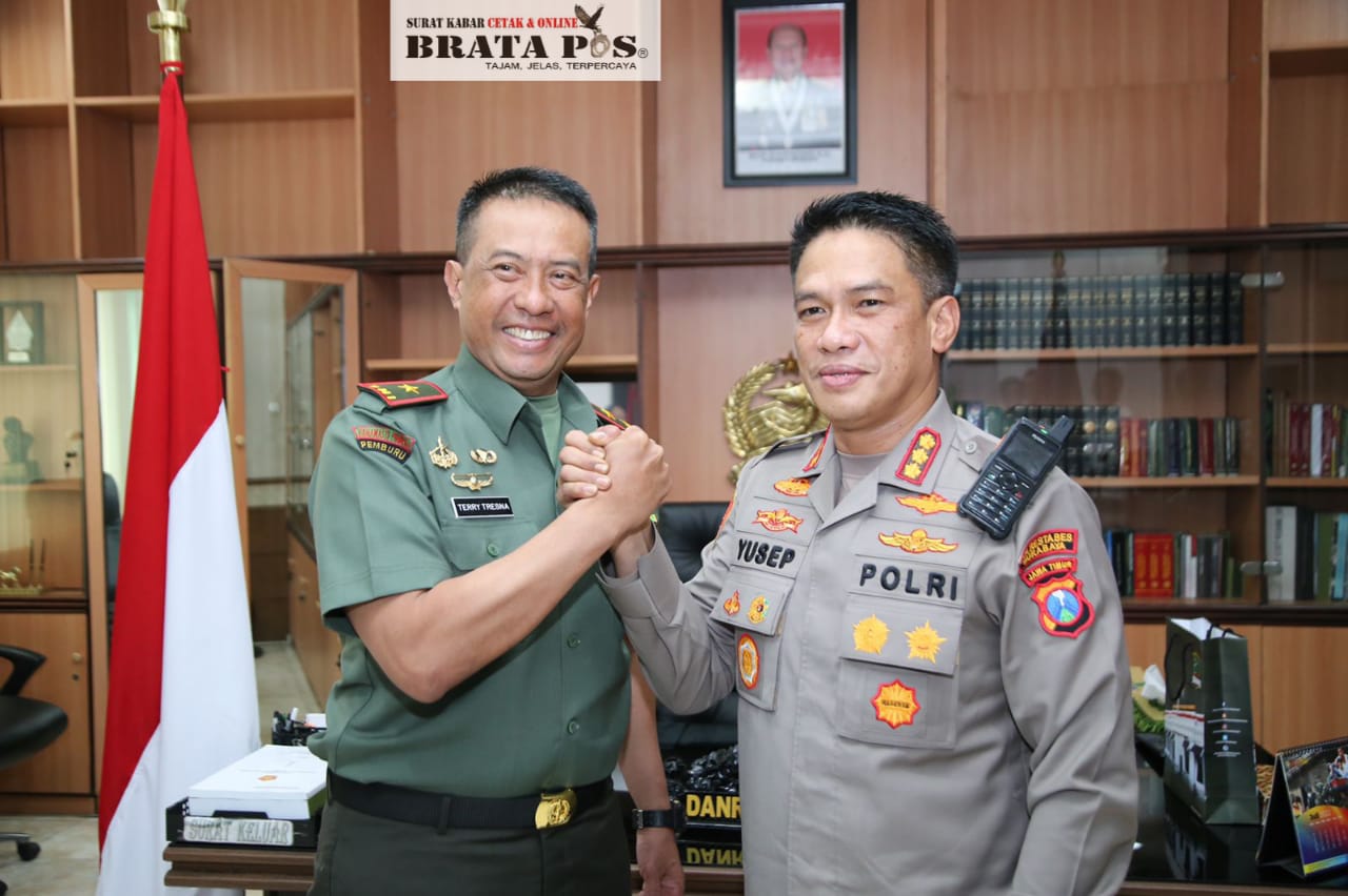 Kapolrestabes Surabaya dan Danrem 084 / Bhaskara Jaya Berkomitmen Siap Menjaga Keamanan dan Ketertiban Kota Surabaya