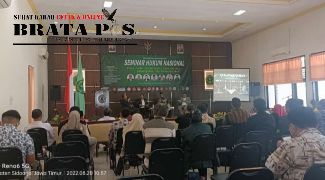Universitas Sunan Giri Surabaya Gelar Seminar nasional ber tema menuju advocat berkualitas berwibawa dan bermanfaat Surabaya. Sabtu (20/08/2022).