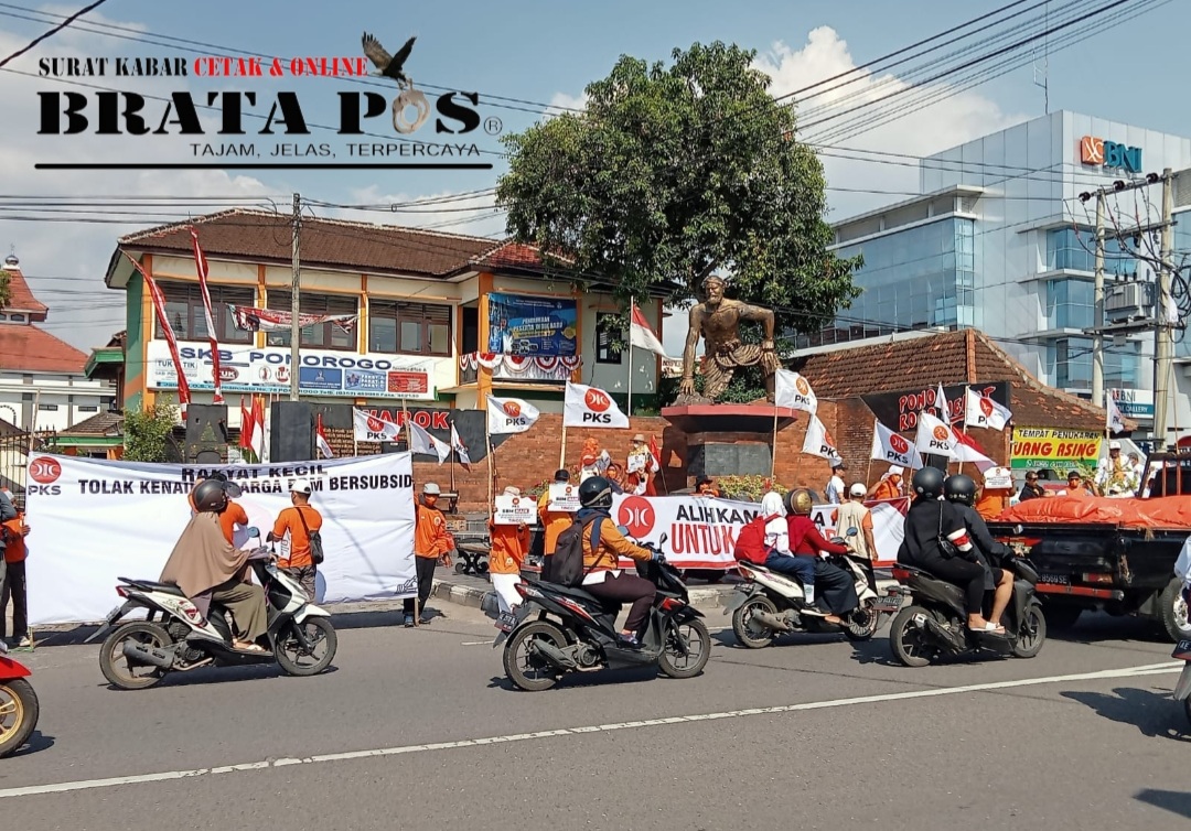 Partai PKS Ponorogo, Adakan Demo Damai, Tolak Kenaikan Harga BBM