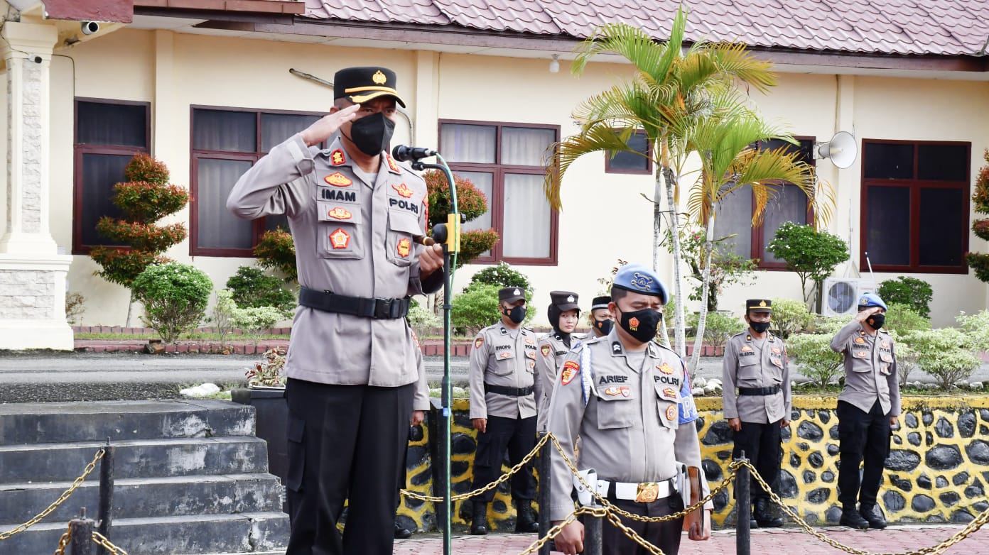 Kapolres Aceh Tamiang AKBP Imam Asfali.S.i.k Pimpin Serah Terima Jabatan